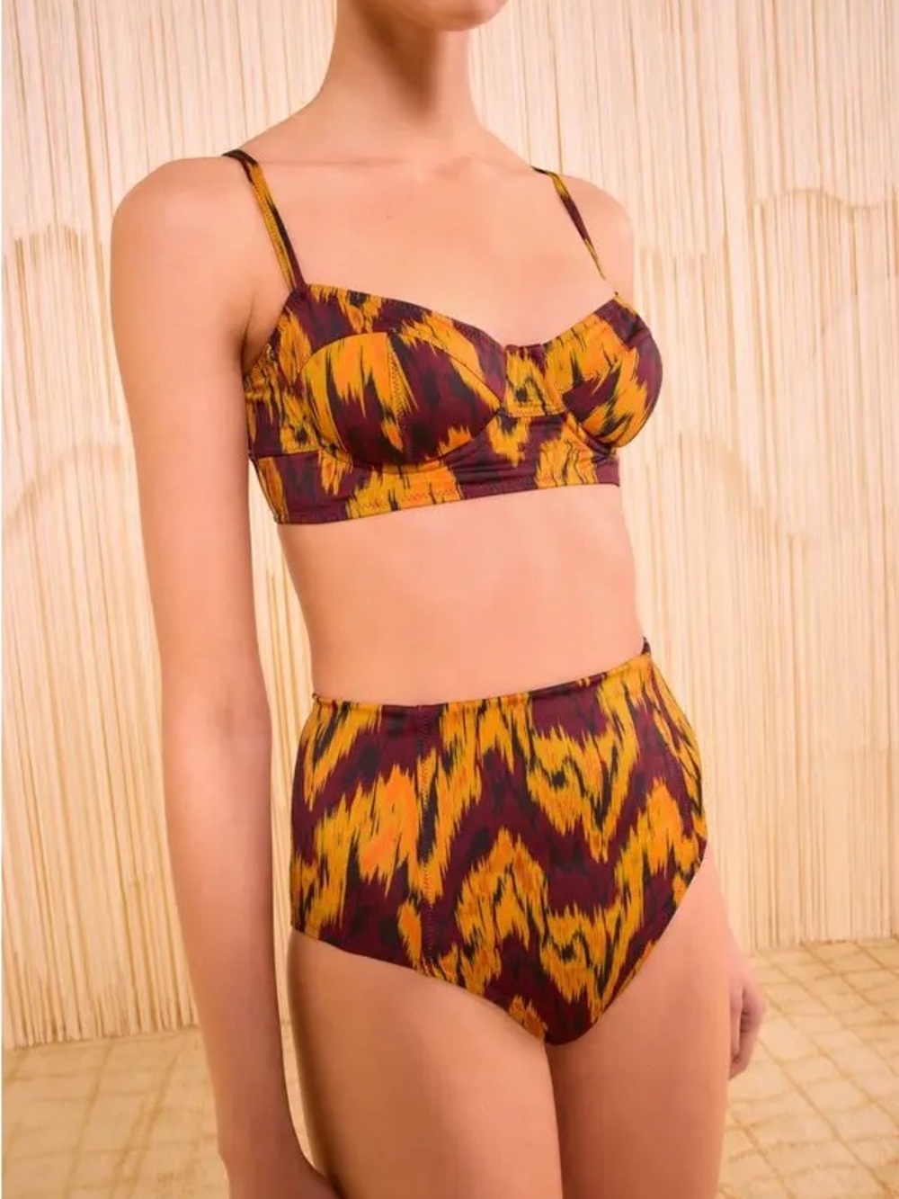 Ulla Johnson Zahara High Rise Bikini Bottom (Terra)